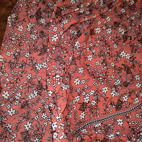 Max Studio wrap blouse floral sz L - Picture 6 of 10